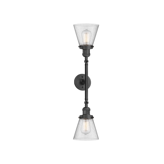 Innovations Lighting 208L-OB-G64 Small Cone 2 Light 23" Wide Bathroom Vanity Light -