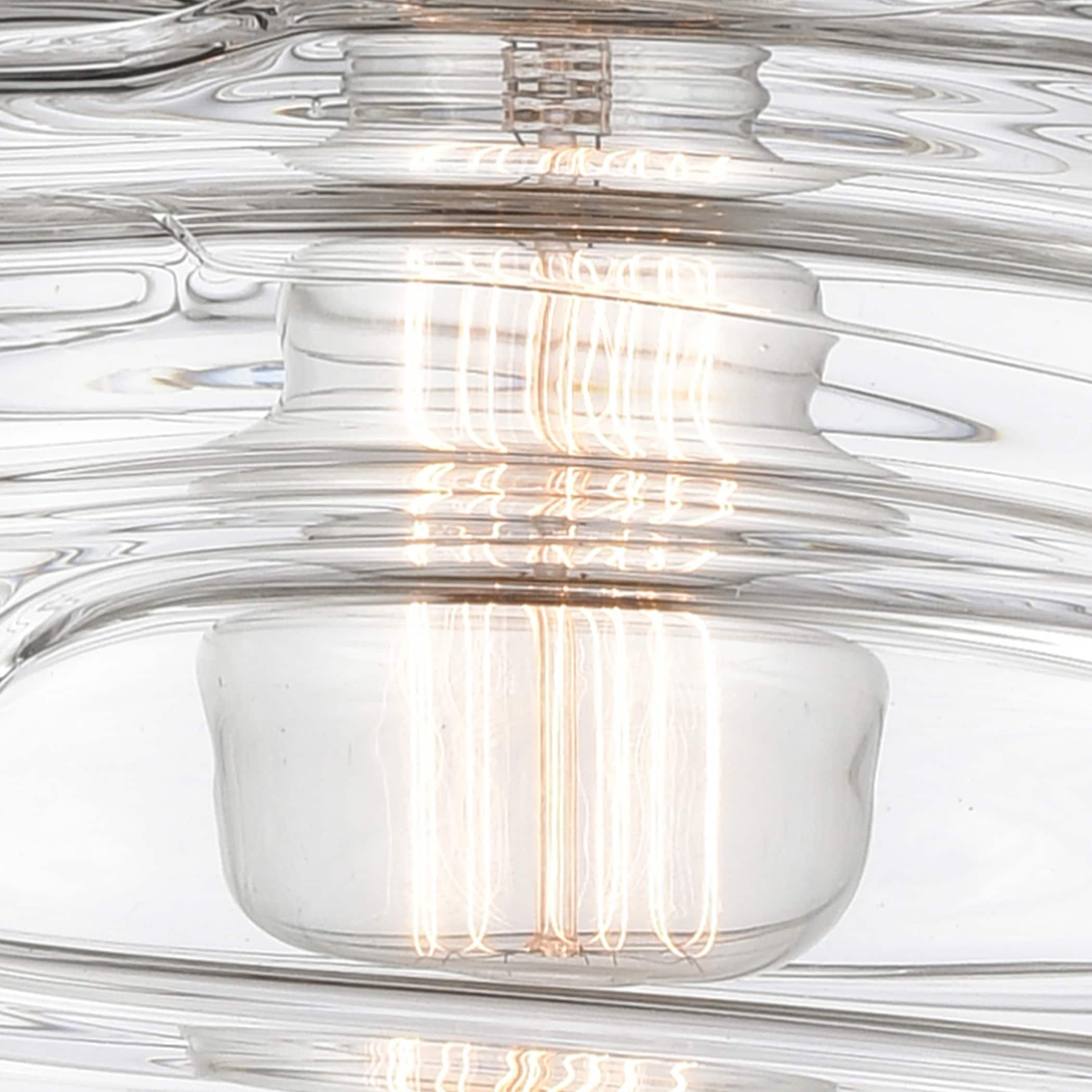 Deco Swirl Brushed Satin Nickel 21" Island Light with Adjustable Swivels
