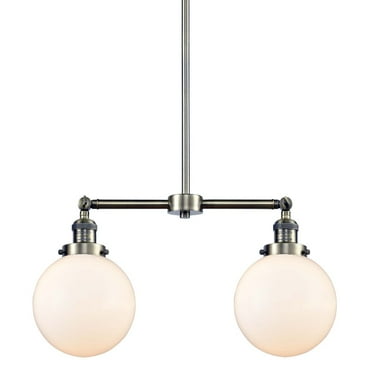 Innovations Lighting 209-8 Beacon Beacon 2 Light 25" Wide Linear Chandelier - Antique