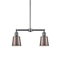 Innovations Lighting 209 Addison Addison 2 Light 21" Wide Linear Chandelier - Copper