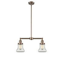 Innovations Lighting 209 Bellmont Bellmont 2 Light 21" Wide Linear Chandelier / Semi-Flush