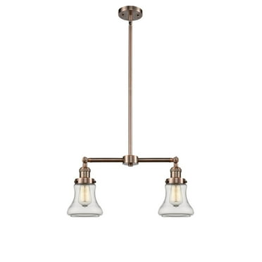 Innovations Lighting 209 Bellmont Bellmont 2 Light 21" Wide Linear Chandelier / Semi-Flush