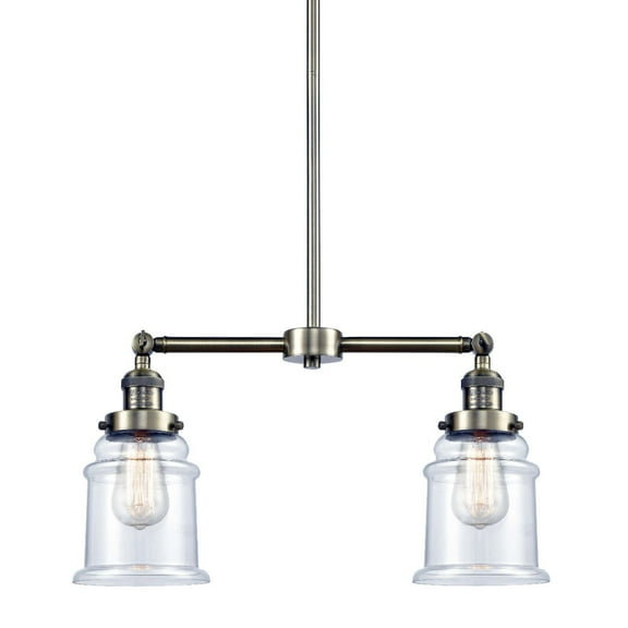 Innovations Lighting 209 Canton Canton 2 Light 21" Wide Linear Chandelier / Semi-Flush
