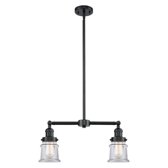 Innovations Lighting 209-OB-G182 Canton 2 Light 21" Wide Linear Chandelier / Semi-Flush