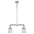 thumbnail image 1 of Innovations Lighting 209-PN-G184 Canton 2 Light 21" Wide Linear Chandelier / Semi-Flush, 1 of 7