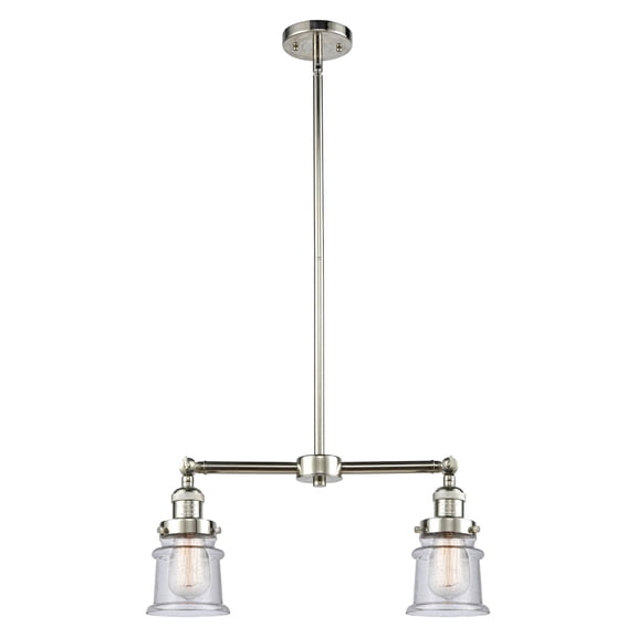 Innovations Lighting 209-PN-G184 Canton 2 Light 21" Wide Linear Chandelier / Semi-Flush