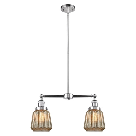 Innovations Lighting 209 Chatham Chatham 2 Light 21" Wide Linear Chandelier - Polished