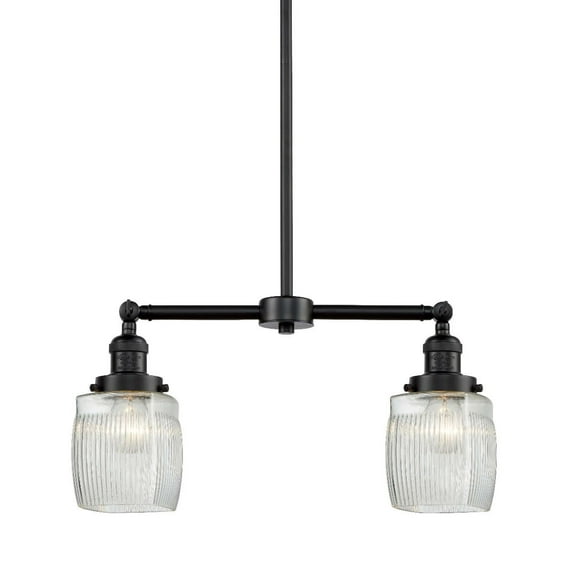 Innovations Lighting 209 Colton Colton 2 Light 22" Wide Linear Chandelier / Semi-Flush