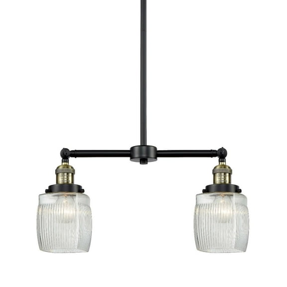 Innovations Lighting 209 Colton Colton 2 Light 22" Wide Linear Chandelier / Semi-Flush