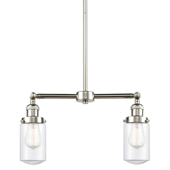 Innovations Lighting 209-PN-G312 Dover 2 Light 21" Wide Chandelier / Semi-Flush Ceiling