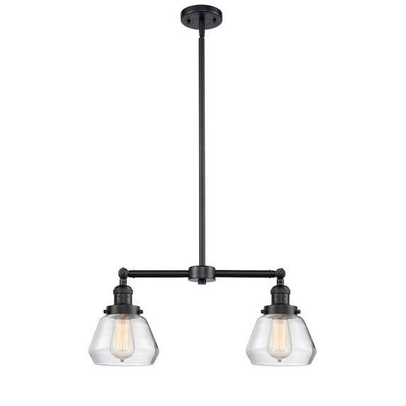 Innovations Lighting 209-OB-G172 Fulton 2 Light 21" Wide Linear Chandelier - Bronze