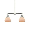 thumbnail image 1 of Innovations Lighting 209-PN-G171 Fulton 2 Light 21" Wide Linear Chandelier - White, 1 of 7