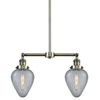 Innovations Lighting 209 Geneseo Geneseo 2 Light 21" Wide Linear Chandelier - Brass