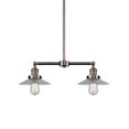 thumbnail image 1 of Innovations Lighting 209-AC-G2 Halophane 2 Light 21" Wide Linear Chandelier / Semi-Flush, 1 of 7
