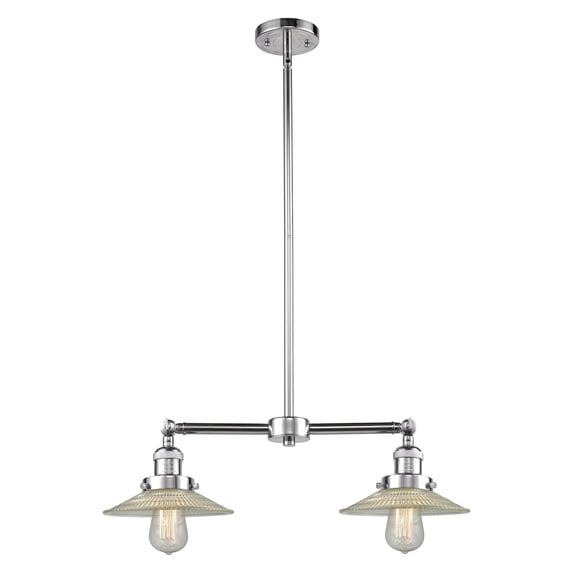 Innovations Lighting 209 Halophane Halophane 2 Light 21" Wide Linear Chandelier /