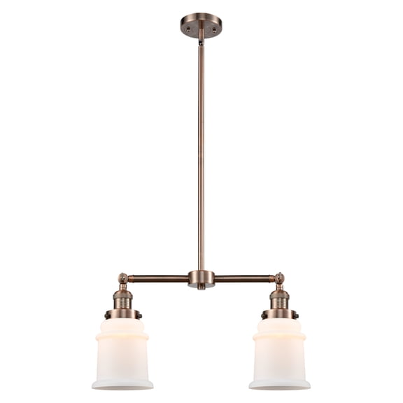 Innovations Lighting 209 Halophane Halophane 2 Light 21" Wide Linear Chandelier /