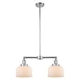 thumbnail image 1 of Innovations Lighting 209 Large Bell Large Bell 2 Light 24" Wide Linear Chandelier /, 1 of 7