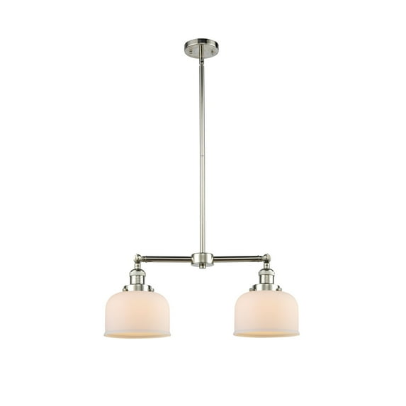 Innovations Lighting 209 Large Bell Large Bell 2 Light 24" Wide Linear Chandelier /
