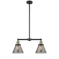 thumbnail image 1 of Innovations Lighting 209 Large Cone Large Cone 2 Light 21" Wide Linear Chandelier /, 1 of 2