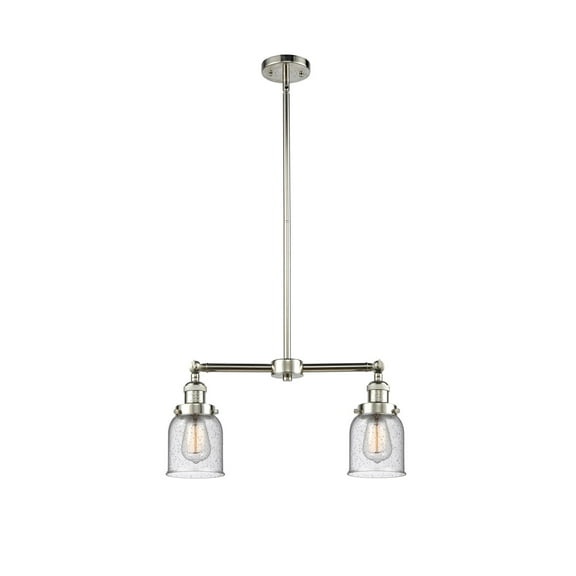 Innovations Lighting 209 Small Bell Small Bell 2 Light 21" Wide Linear Chandelier /