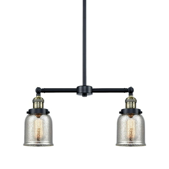 Innovations Lighting 209-BAB-G58 Small Bell 2 Light 21" Wide Linear Chandelier /