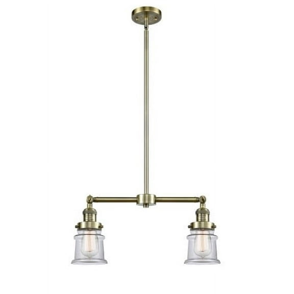 Innovations Lighting 209 Small Canton Small Canton 2 Light 21" Wide Linear Chandelier /