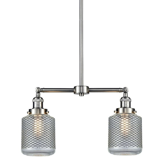 Innovations Lighting 209-SN-G262 Stanton 2 Light 23" Wide Linear Chandelier / Semi-Flush