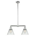 thumbnail image 1 of Innovations Lighting 209 X-Large Cone X-Large Cone 2 Light 21" Wide Linear Chandelier /, 1 of 7