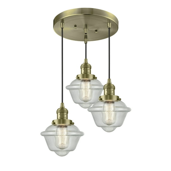 Innovations Lighting 211/3 Small Oxford Small Oxford 3 Light 14" Wide Multi Light Pendant