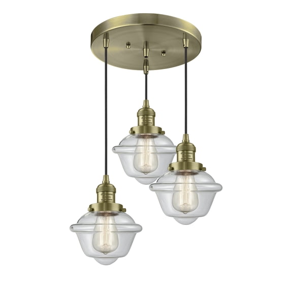 Innovations Lighting 211/3 Small Oxford Small Oxford 3 Light 14" Wide Multi Light Pendant