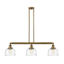 Innovations Lighting 213-13-41 Bell Linear Bell 3 Light 41" Wide Linear Pendant - Brushed
