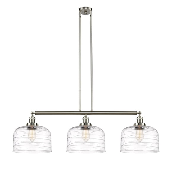 Innovations Lighting 213--13-42-L Bell Linear Bell 3 Light 42" Wide Linear Pendant -