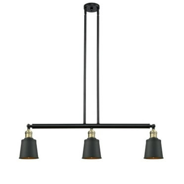 Innovations Lighting 213 Addison Addison 3 Light 38" Wide Linear Chandelier - Black