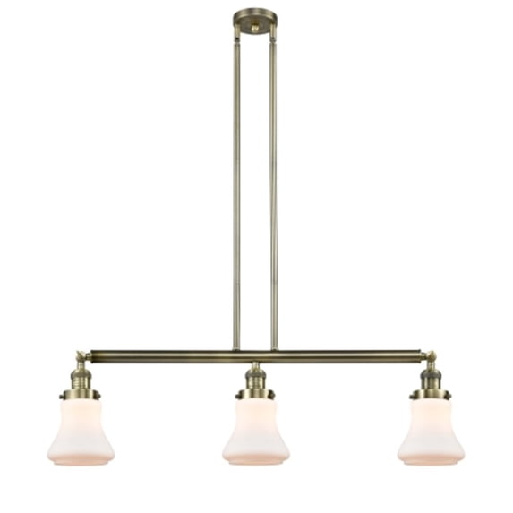 Innovations Lighting 213 Bellmont Bellmont 3 Light 39" Wide Linear Chandelier - White