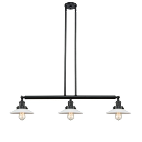 Innovations Lighting 213 Halophane Halophane 3 Light 41" Wide Linear Chandelier - Matte