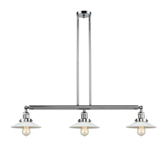 Innovations Lighting 213-PN-G1 Halophane 3 Light 41" Wide Linear Chandelier - Polished