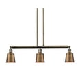 thumbnail image 1 of Innovations Lighting 213-S Addison Addison 3 Light 38" Wide Linear Chandelier - Brass, 1 of 7