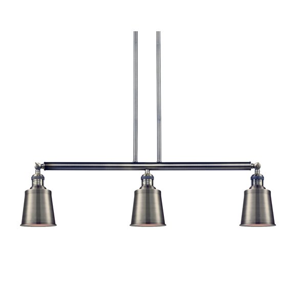 Innovations Lighting 213-S Addison Addison 3 Light 38" Wide Linear Chandelier - Brass