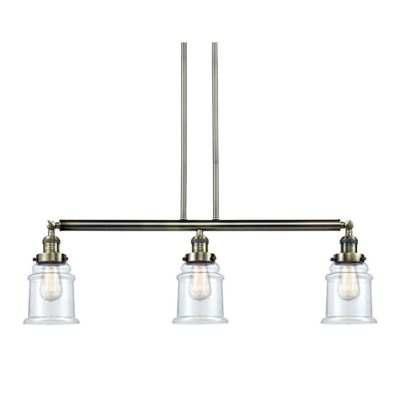 Innovations Lighting 213-S Canton Canton 3 Light 39" Wide Linear Chandelier - Brass