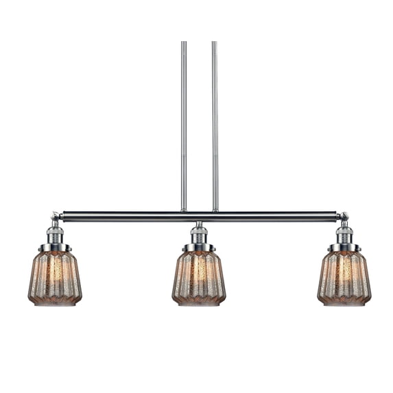 Innovations Lighting 213-S Chatham Chatham 3 Light 39" Wide Linear Chandelier - Brushed