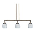 thumbnail image 1 of Innovations Lighting 213-S Colton Colton 3 Light 38" Wide Linear Chandelier - Brushed, 1 of 7