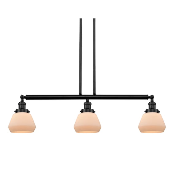 Innovations Lighting 213-OB-G171 Fulton 3 Light 39" Wide Linear Chandelier - MultiColor