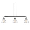 thumbnail image 1 of Innovations Lighting 213-PN-G172 Fulton 3 Light 39" Wide Linear Chandelier - Nickel, 1 of 7