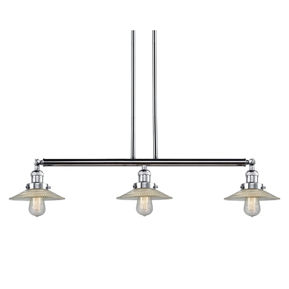 Innovations Lighting 213-PC-G2 Halophane 3 Light 41" Wide Linear Chandelier - Chrome