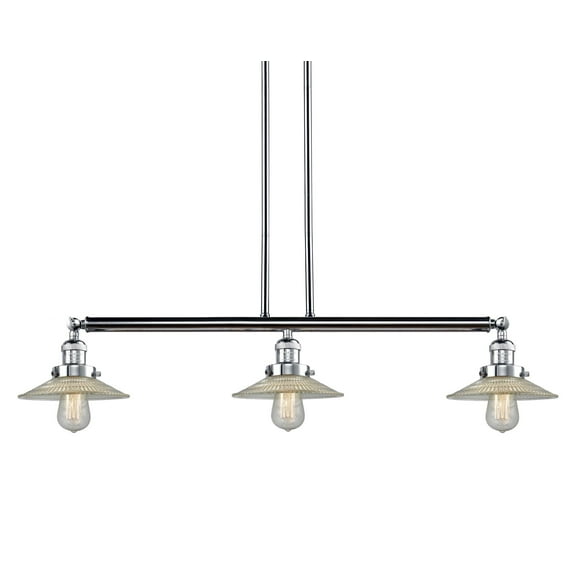 Innovations Lighting 213-S Halophane Halophane 3 Light 41" Wide Linear Chandelier - Chrome