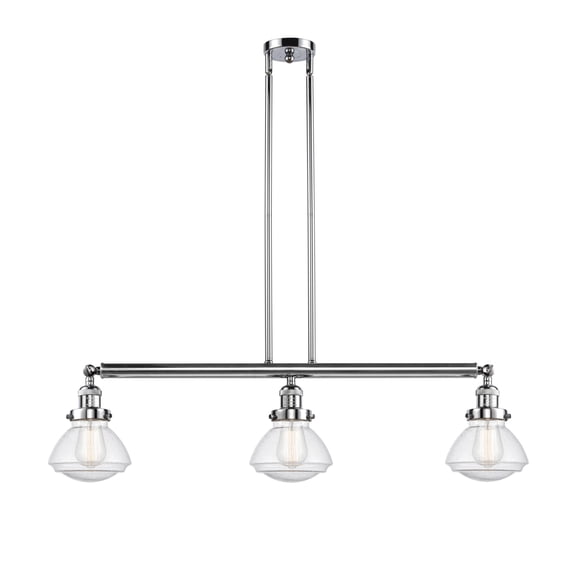 Innovations Lighting 213-S Olean Olean 3 Light 39" Wide Linear Chandelier - Chrome