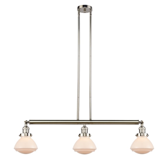 Innovations Lighting 213-PN-G321 Olean 3 Light 39" Wide Linear Chandelier - White