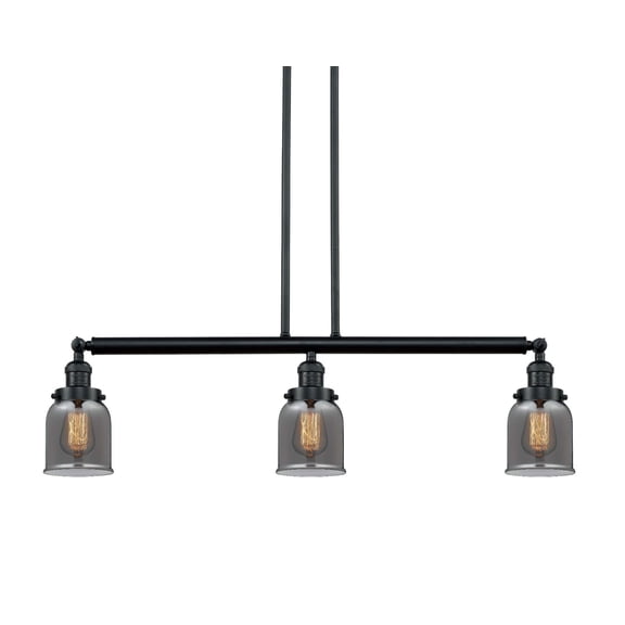 Innovations Lighting 213-S Small Bell Bell 3 Light 38" Wide Commercial Linear Chandelier -