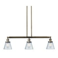 thumbnail image 1 of Innovations Lighting 213-S Small Cone Cone 3 Light 39" Wide Commercial Linear Chandelier -, 1 of 7