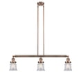 thumbnail image 1 of Innovations Lighting 213-AC-G182S Small Canton 3 Light 39" Wide Linear Chandelier - Copper, 1 of 2